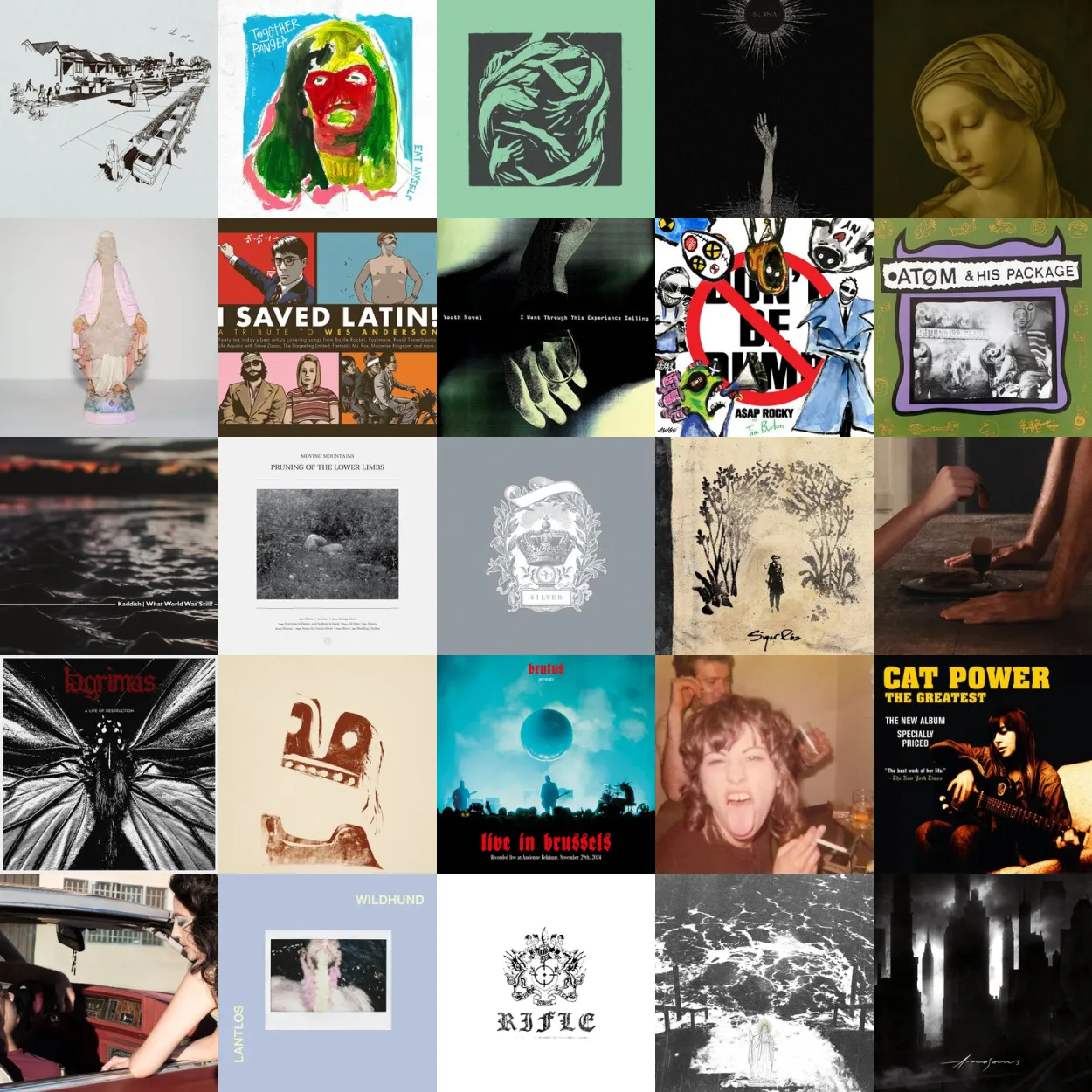 Five by Five of the top albums I played in January of 2026
